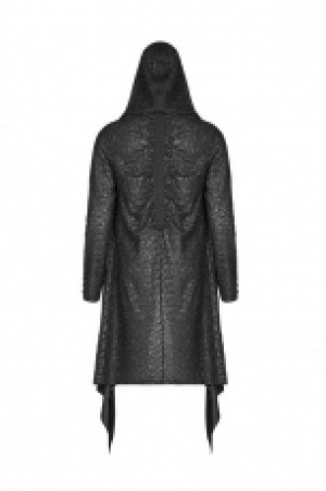  Diablo Vintage Long Coat Punk Rave WY-1086WYM/BK -  