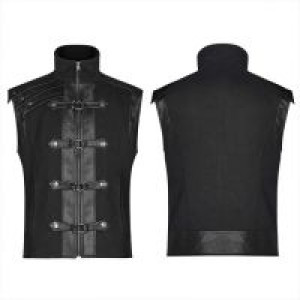  Steampunk retro vest Punk Rave WY-1094MJM/BK -  