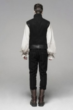  Steampunk retro vest Punk Rave WY-1094MJM/BK -  