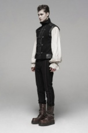  Steampunk retro vest Punk Rave WY-1094MJM/BK -  