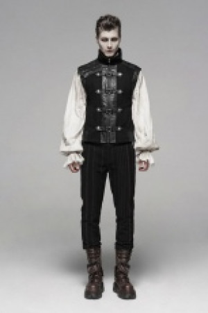  Steampunk retro vest Punk Rave WY-1094MJM/BK -  