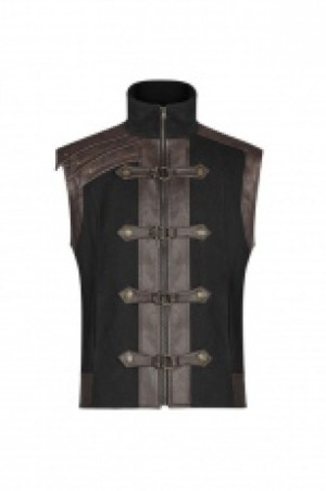  Steampunk retro vest Punk Rave WY-1094MJM/BK-CO -  
