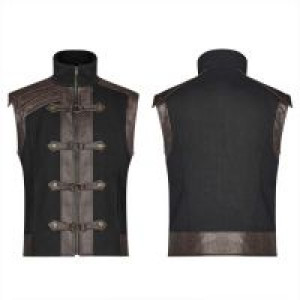  Steampunk retro vest Punk Rave WY-1094MJM/BK-CO -  