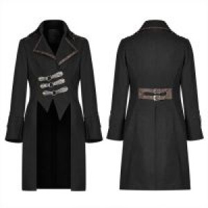  Steam Punk Long Coat Punk Rave WY-1095XDM/BK-CO -  