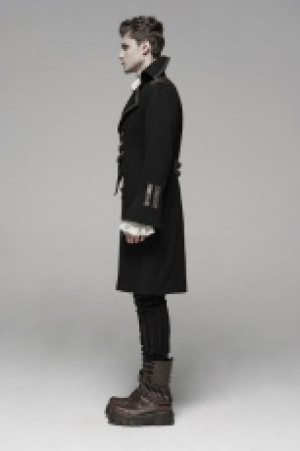  Steam Punk Long Coat Punk Rave WY-1095XDM/BK-CO -  