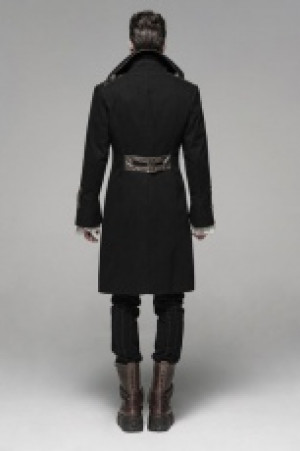  Steam Punk Long Coat Punk Rave WY-1095XDM/BK-CO -  