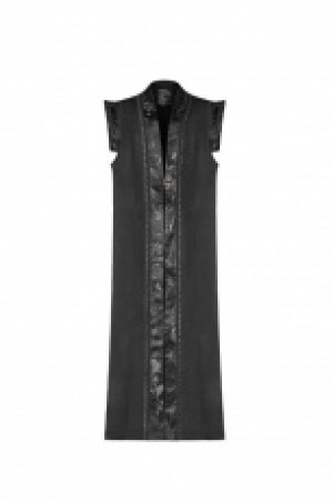  Chinese style long Waistcoat Punk Rave WY-1099MJM/BK -  
