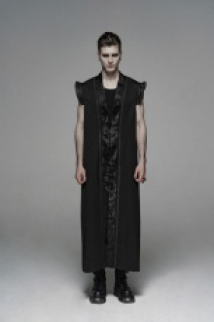  Chinese style long Waistcoat Punk Rave WY-1099MJM/BK -  