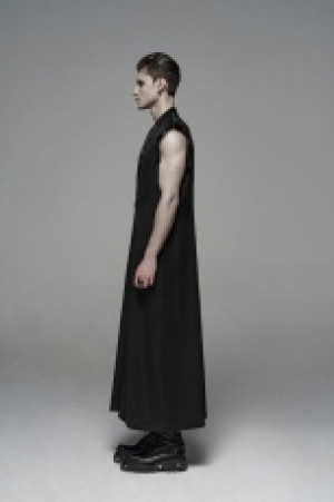  Chinese style long Waistcoat Punk Rave WY-1099MJM/BK -  