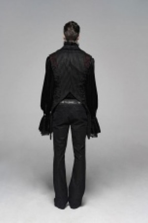  Gothic Decadent Asymmetric Vest Punk Rave WY-1101MJM/BK-RD -  