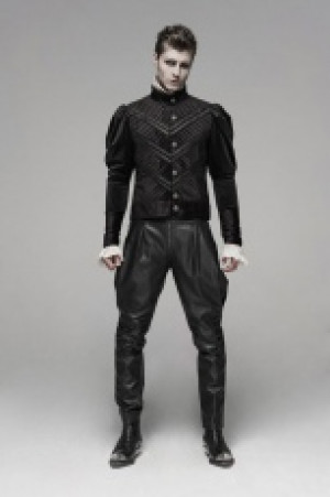  Gothic Short Shirt Punk Rave WY-1103XDM/BK -  