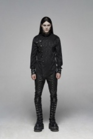  Chinoiserie Shirt Punk Rave WY-1105CCM/BK -  
