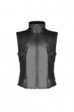  Punk's future style vest Punk Rave WY-1107MJM/BK -  