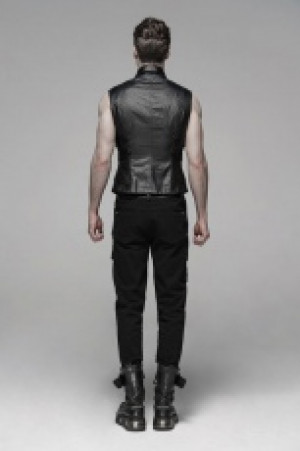  Punk's future style vest Punk Rave WY-1107MJM/BK -  
