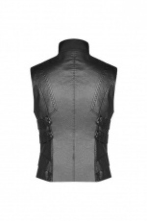  Punk's future style vest Punk Rave WY-1107MJM/BK -  