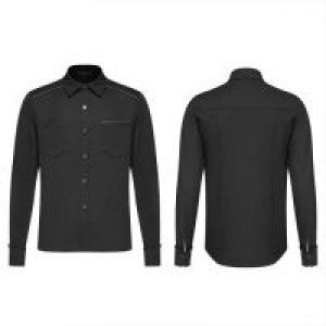  Punk Light Metal Zipper Shirt Punk Rave WY-1110CCM/BK -  