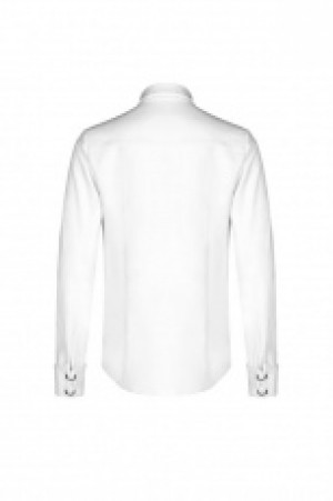  Punk Light Metal Zipper Shirt Punk Rave WY-1110CCM/WH -  