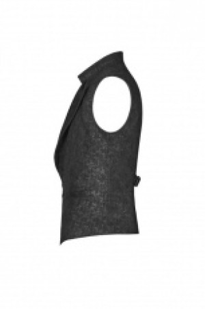  Gothic Floral Short Waistcoat Punk Rave WY-1112MJM/BK -  