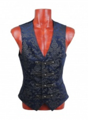  Gothic Palace Printed Vest Punk Rave Y-452/BK-BL -  
