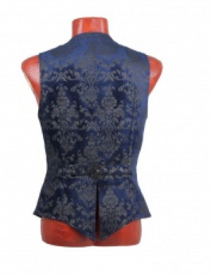  Gothic Palace Printed Vest Punk Rave Y-452/BK-BL -  