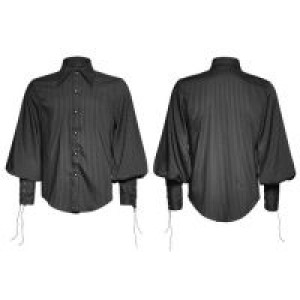  Steam Punk Striped Shirt Punk Rave Y-719/BL -  