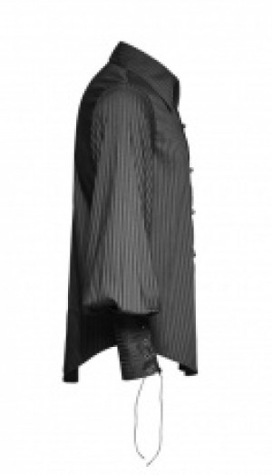  Steam Punk Striped Shirt Punk Rave Y-719/BL -  