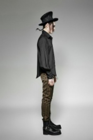  Steam Punk Striped Shirt Punk Rave Y-719/BL -  