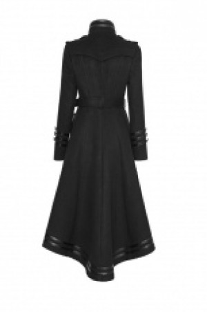  Military Uniform Worsted Long Coat Punk Rave Y-766/BK -  
