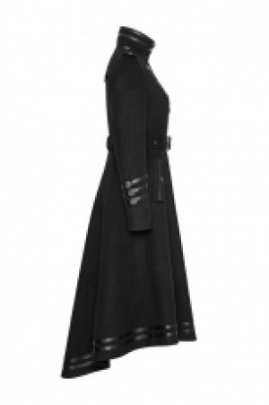  Military Uniform Worsted Long Coat Punk Rave Y-766/BK -  