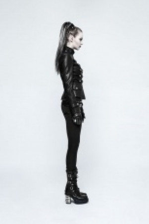  Military Uniform Short Coat Punk Rave Y-768/BK -  