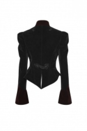  Gothic Scissor-tail Dress Jacket Punk Rave Y-769/BK-RD -  