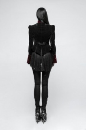  Gothic Scissor-tail Dress Jacket Punk Rave Y-769/BK-RD -  