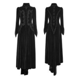  Gothic Palace Swallow Tail Long Dress Jacket Punk Rave Y-776/BK -  