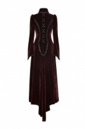  Gothic Palace Swallow Tail Long Dress Jacket Punk Rave Y-776/RD -  