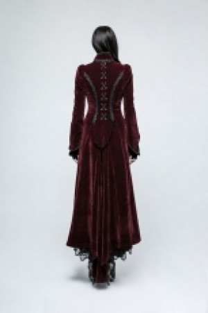  Gothic Palace Swallow Tail Long Dress Jacket Punk Rave Y-776/RD -  