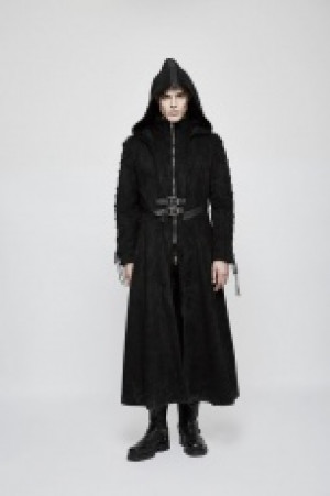  Gothic Dark Angel Long Coat Punk Rave Y-780/BK -  
