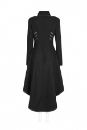  Military Uniform Worsted Long Coat Punk Rave Y-786/BK -  