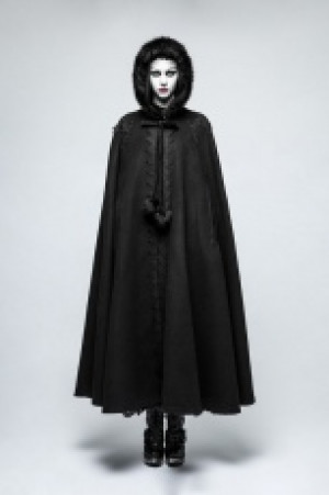  Gothic Long Coak Punk Rave Y-790/BK -  