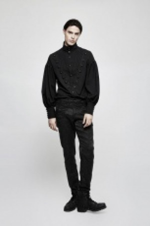  Gothic Gorgeous Disc Floret Long Sleeve Shirt Punk Rave Y-804/BK -  