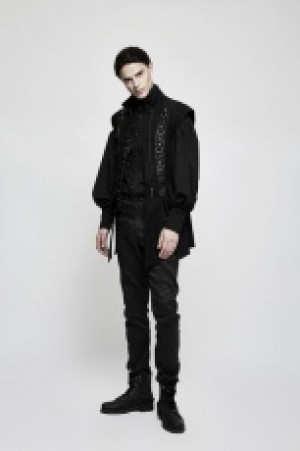  Gothic Gorgeous Disc Floret Long Sleeve Shirt Punk Rave Y-804/BK -  