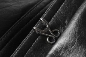  Military Uniform Long PU Leather Coat -  7