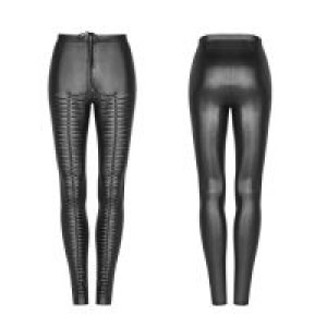  Gothic Devil Footprints Leggings Punk Rave WK-342DDF/BK -  