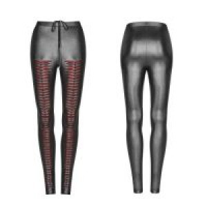  Gothic Devil Footprints Leggings Punk Rave WK-342DDF/BK-RD -  