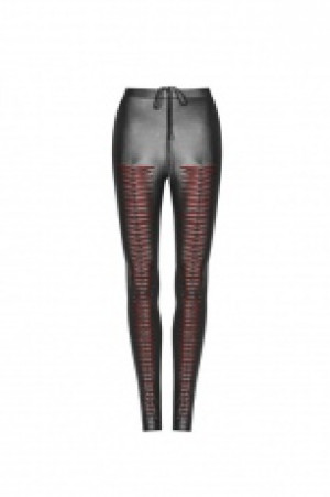 Gothic Devil Footprints Leggings Punk Rave WK-342DDF/BK-RD -  