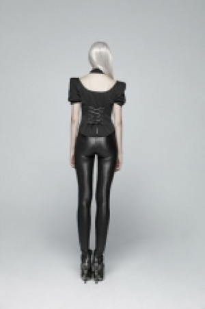  Gothic Devil Footprints Leggings Punk Rave WK-342DDF/BK-RD -  
