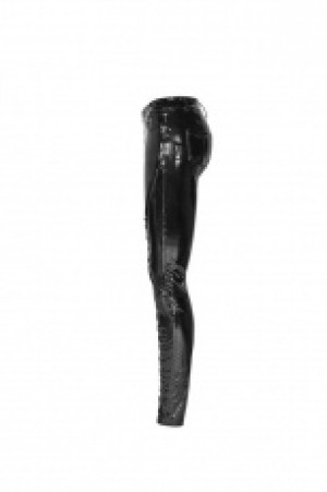  Punk Pressure Adhesive Faux Leather Woven Trousers Punk Rave WK-343XCF/BK-BRI -  