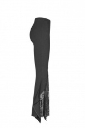  Gothic Flared Lace Leggings Punk Rave WK-347DDF/BK -  
