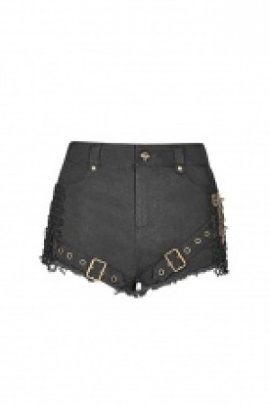  Steampunk Mesh Shorts Punk Rave WK-350XDF/BK -  