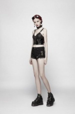  Steampunk Mesh Shorts Punk Rave WK-350XDF/BK -  
