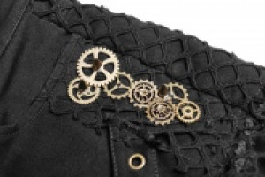  Steampunk Mesh Shorts Punk Rave WK-350XDF/BK -  